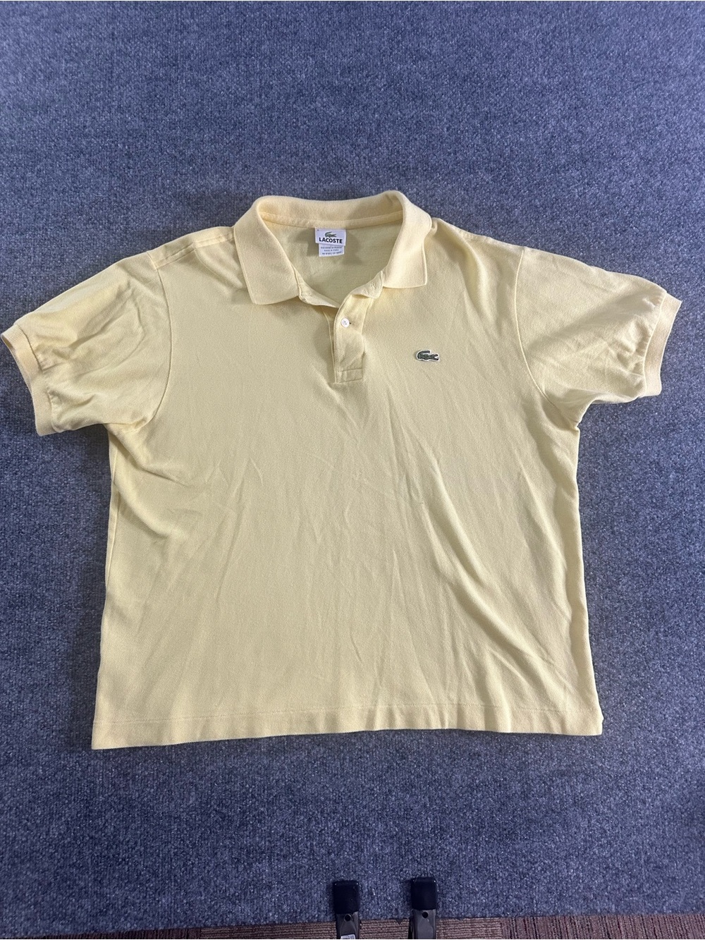 Lacoste Men’s Pale Yellow Short-Sleeve Polo